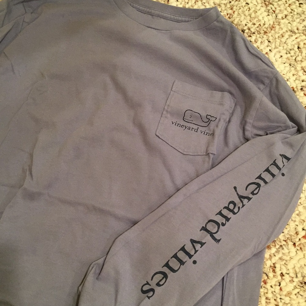 Vineyard Vines Boys Blue Long Sleeve Tee